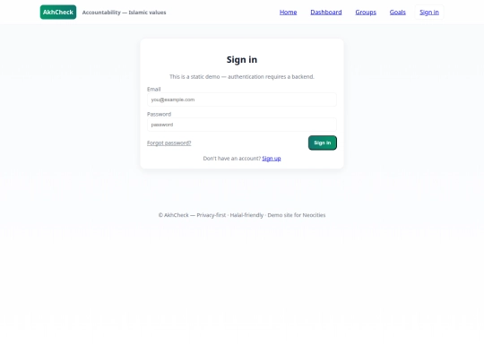Website screenshot