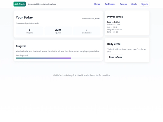 Website screenshot