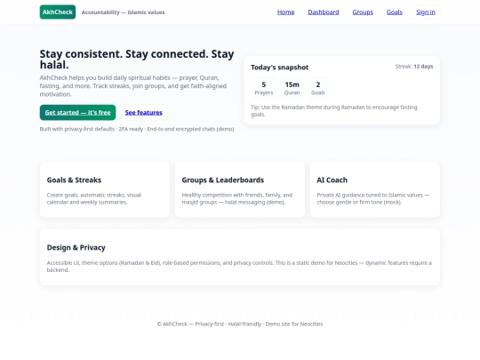 Website screenshot