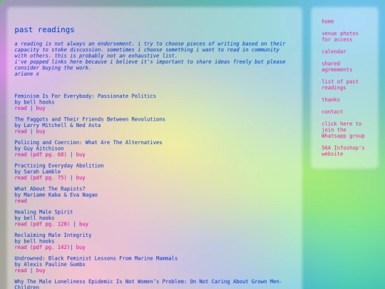 pastreadings screenshot