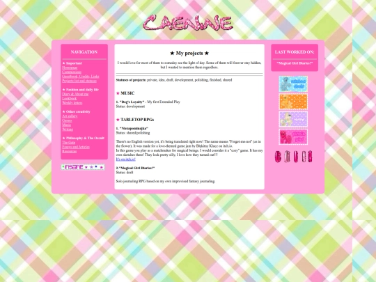 projects screenshot