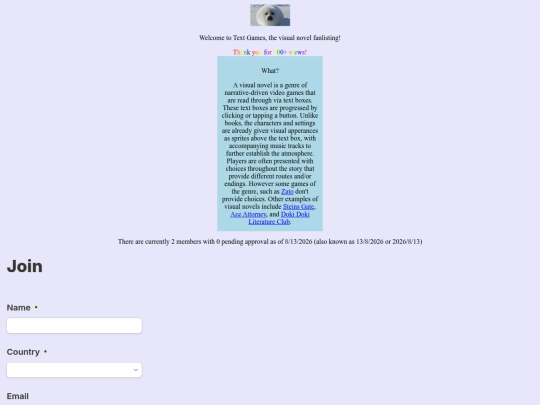 index screenshot