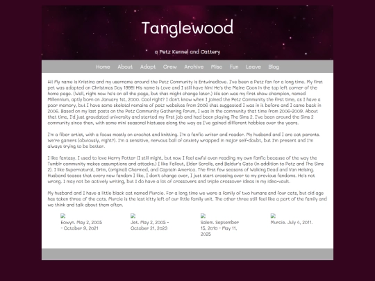 Website screenshot
