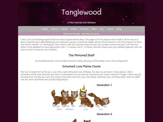 Website screenshot