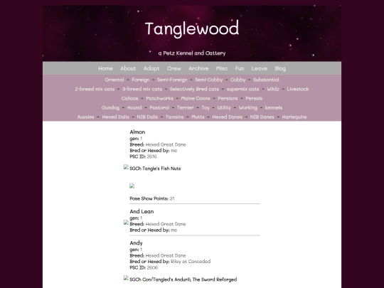 Website screenshot