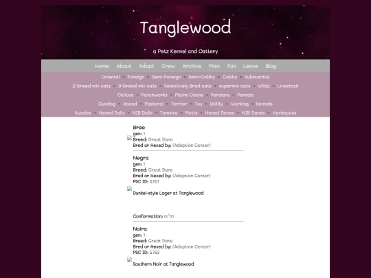 Website screenshot