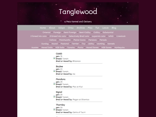 Website screenshot