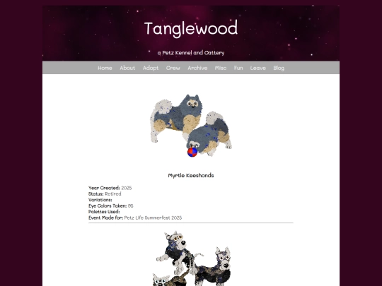 Website screenshot