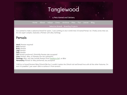 Website screenshot