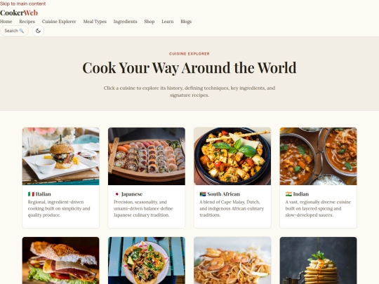 cuisine screenshot
