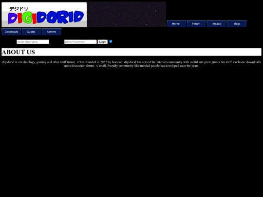 Website screenshot