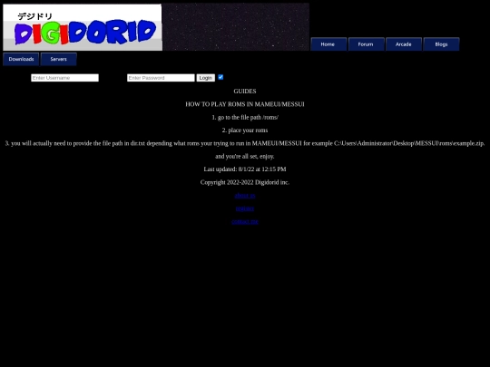 Website screenshot
