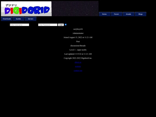 Website screenshot