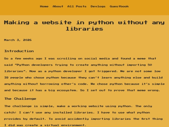 Website screenshot
