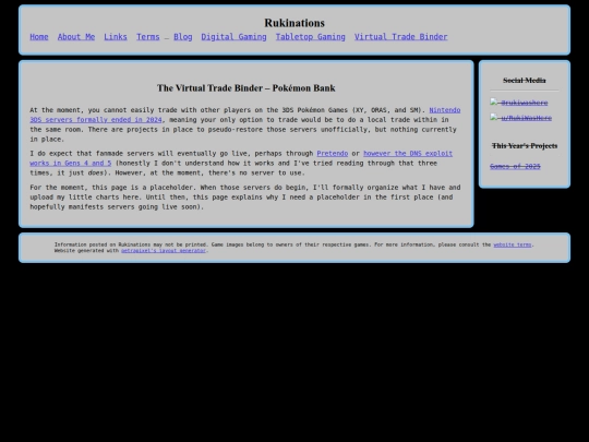 Website screenshot