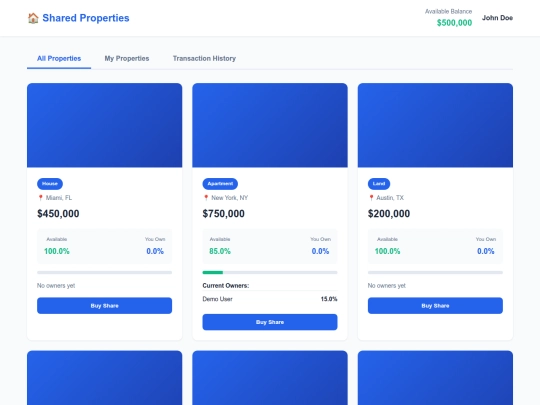 Shared-Properties-App screenshot