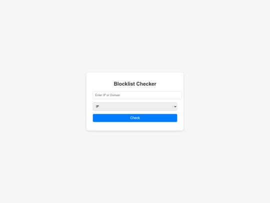 iplookup/blacklist screenshot