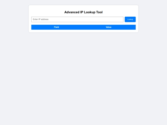 iplookup/info screenshot