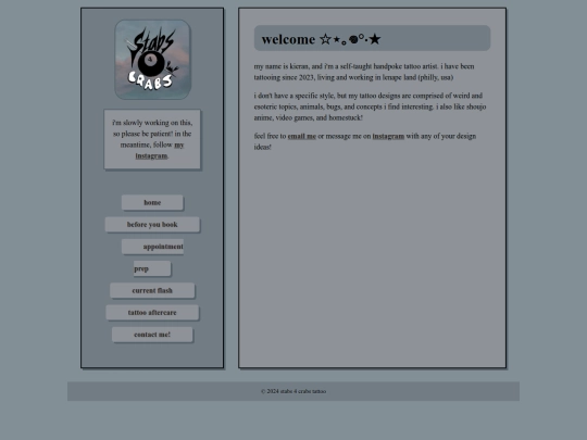 ₊˚⊹ stabs 4 crabs tattoo ⊹˚₊