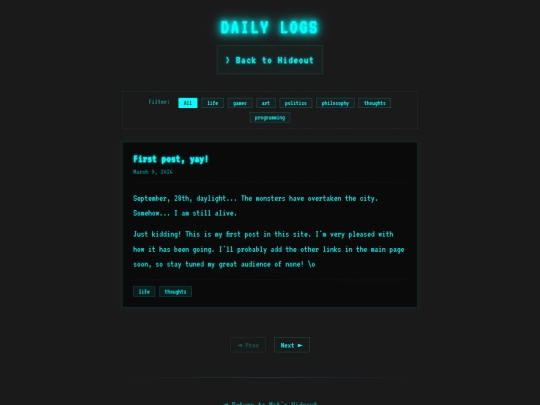 Website screenshot