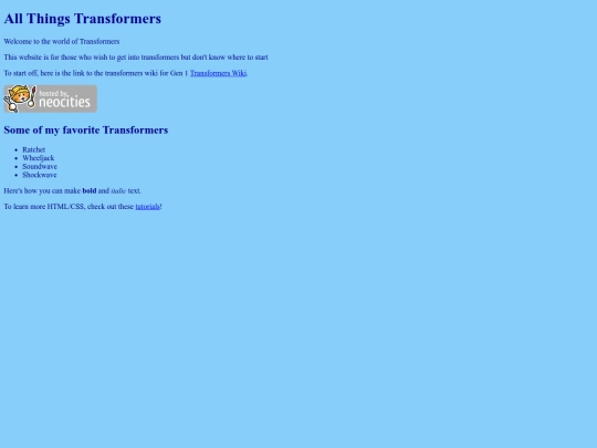 index screenshot
