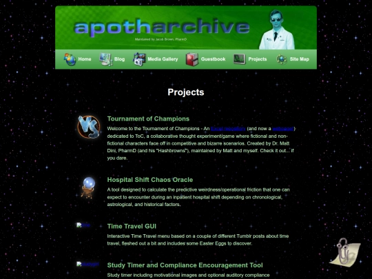 projects screenshot