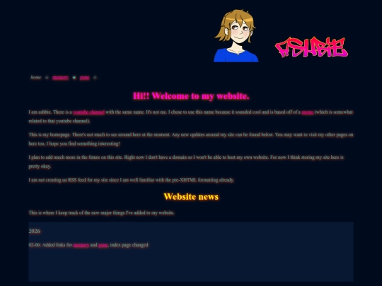 Website screenshot