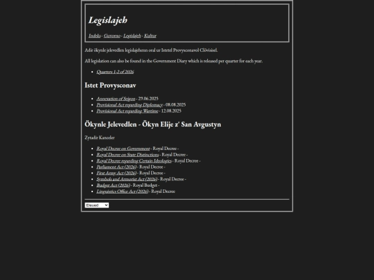 legislation screenshot