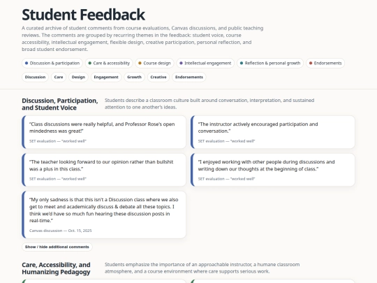 student_feedback screenshot