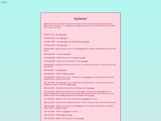 updates screenshot
