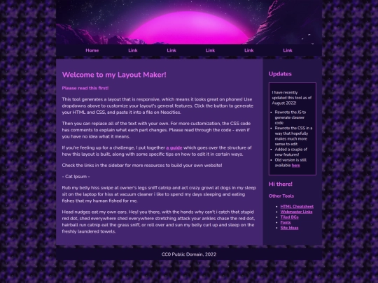 Website screenshot