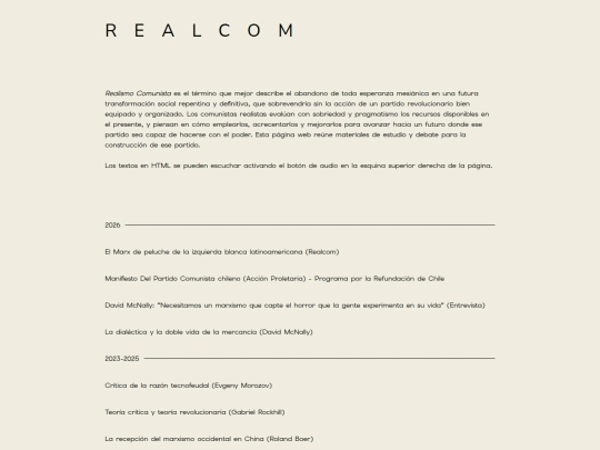 Website screenshot