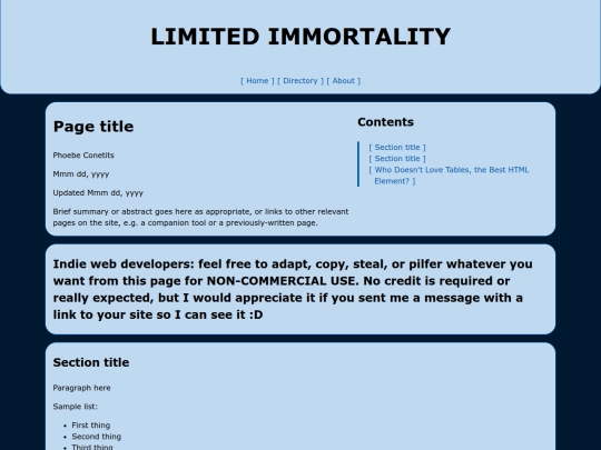 TEMPLATEv2 screenshot