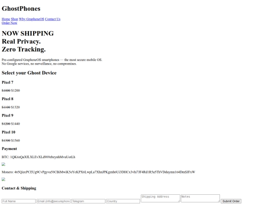 Website screenshot