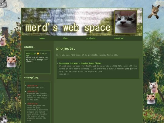 projects screenshot