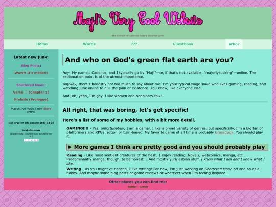 Website screenshot
