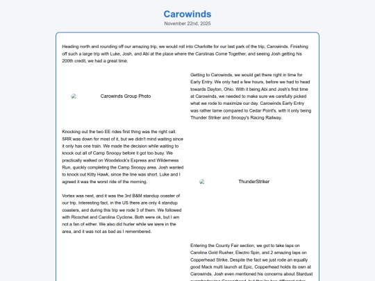 TestpageCARO screenshot