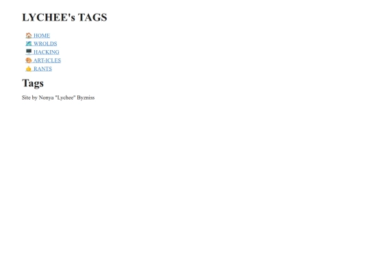 tags screenshot