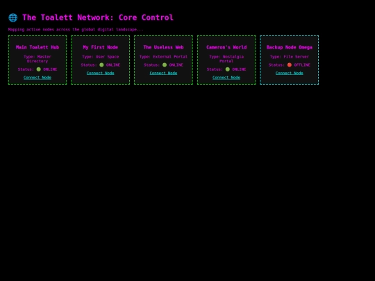 Toalett-network screenshot