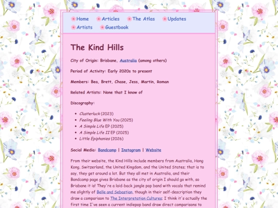 artists/kindhills screenshot
