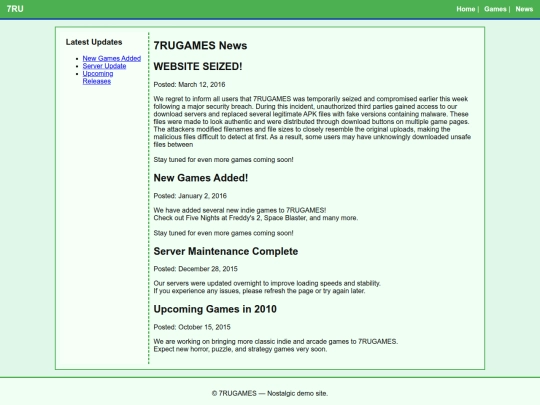 Website screenshot