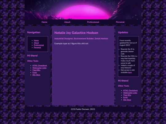 Website screenshot