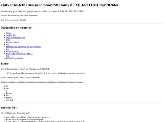 shityahhsitethatusesnoCSSorJSbutonlyHTMLforHTMLday2026lol screenshot