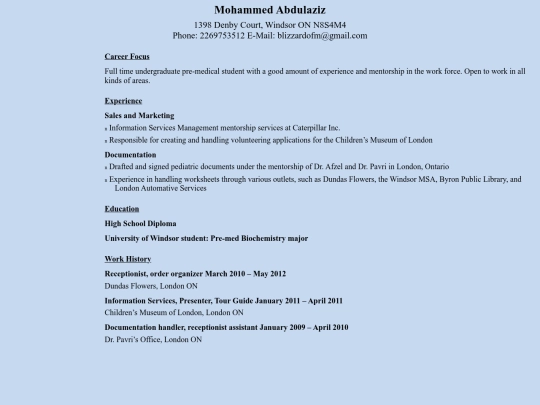mohammedresume screenshot