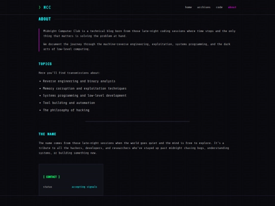 Website screenshot