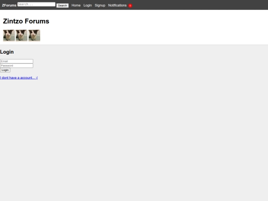 login screenshot