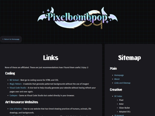 Website screenshot