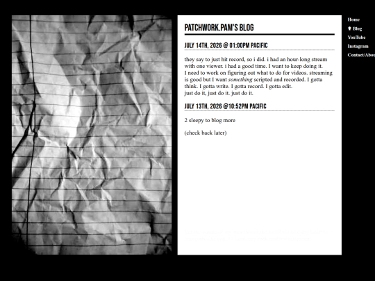 blog screenshot