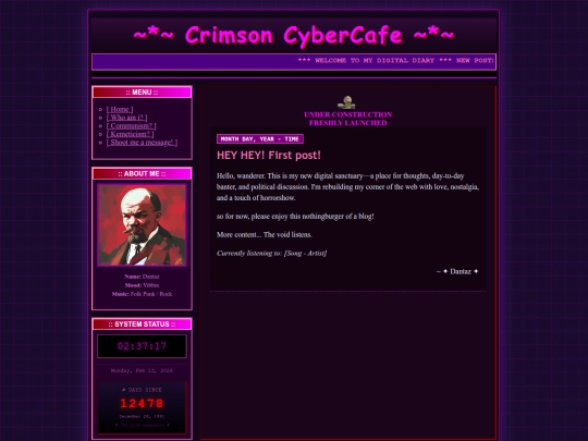 Website screenshot