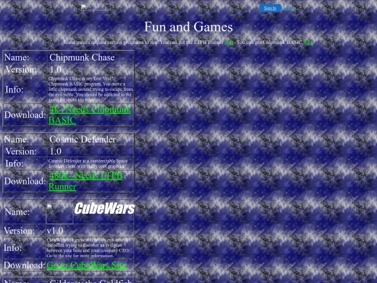 Website screenshot